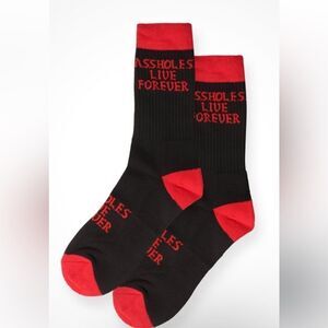 Assholes live forever socks OS (4050(UBUP1) NEW